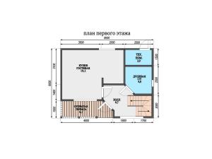 Зноева 6x8 - План №1