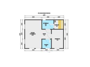 Моденов 6x8 - План №1